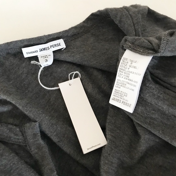 James Perse melange ruched midi dress cotton wool - Picture 7 of 7